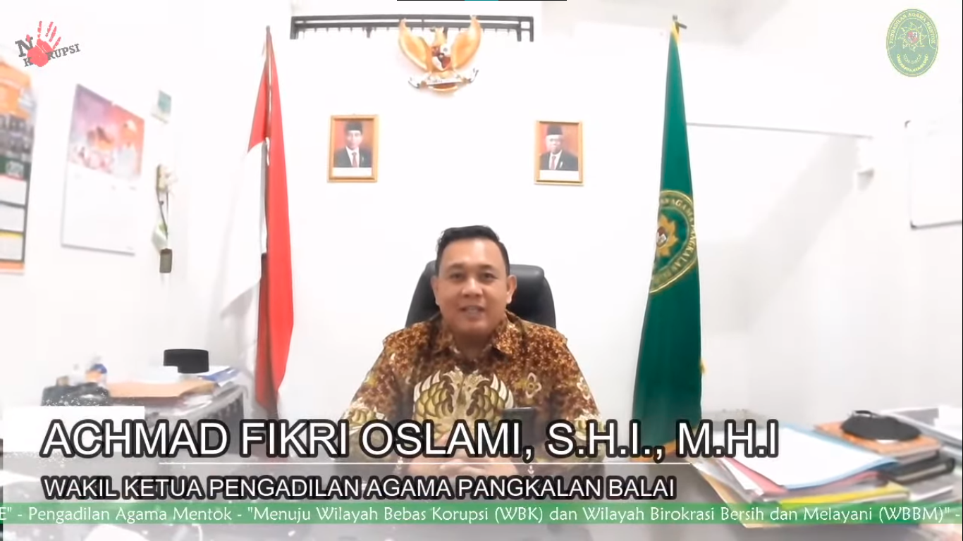 Pelantikan dan Pengambilan Sumpan Jabatan Wakil Ketua Pengadilan Agama Mentok Hermanto, S.H.I.